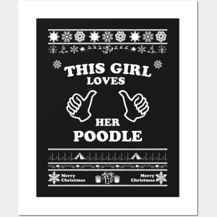 Merry Christmas POODLE Posters and Art